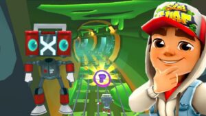 SUBWAY SURFERS HAUNTED HOOD : SPACEBOT