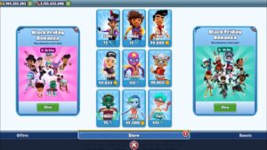 Subway Surfers Upcoming Bundles Black Friday Bonanza 1 & 2 by Time Travel Subway Surfers London 2023