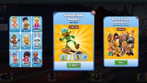 Subway Surfers Upcoming Bundles-Black Friday Bonanza & Gold Friday Bundle Subway Surfers London 2023