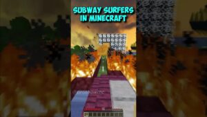 Subway Surfers in Minecraft #shorts