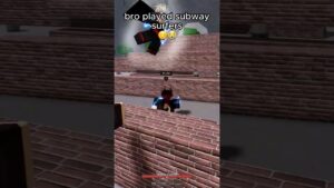 bros playing subway surfers😭 #thestrongestbattlegrounds #saitamabattlegrounds #shorts #roblox #funny