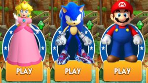 Boscage Maze Sonic vs Super Mario from Subway Surfers vs Princess Peach vs All Bosses Zazz Eggman