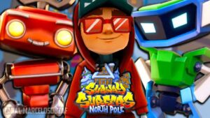 Jake e os Robôs de Natal do Subway Surfers Polo Norte 2023