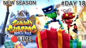 🔴Live Subway Surfers North Pole 2023 #day18|#subwaysurfersnorthpole #subwaysurferslive