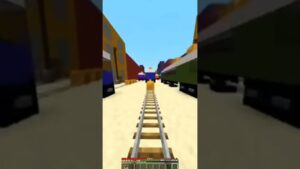 Minecraft subway surfers chase @DaquavisMC #viral #trending #youtubeshorts #parther