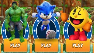 Movie Sonic vs Pacman vs Hulk Subway Surfers vs All Bosses Zazz Eggman - Sonic Dash