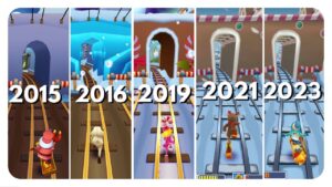 NORTH POLE/WINTER HOLIDAY Map Comparison | 2015 - 2016 - 2019 - 2021 - 2023 | Subway Surfers