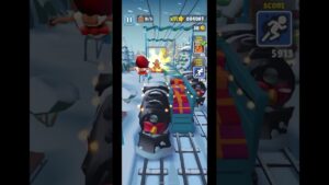 Playing subway surfers