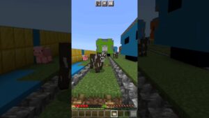 SUBWAY SURFERS!! BUT WITHOUT COINS (MINECRAFT) #shorts  #minecraft