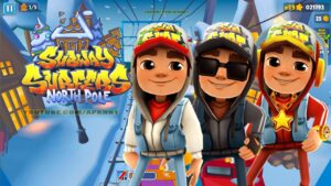 SUBWAY SURFERS GAMEPLAY PC HD 2023 - NORTH POLE - JAKE+DARK+STAR OUTFIT
