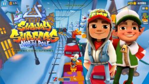 SUBWAY SURFERS GAMEPLAY PC HD 2023 - NORTH POLE - JAKE+ELF JAKE