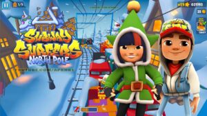 SUBWAY SURFERS GAMEPLAY PC HD 2023 - NORTH POLE - JAKE+ELF YUTANI