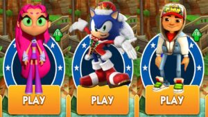 Snowdrift Sonic vs Starfire Teen Titans Go vs Subway Surfers vs All Bosses Zazz Eggman - Sonic Dash
