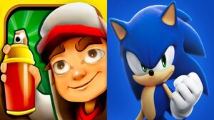 Sonic Dash - Sonic VS Subway Surfers - Spike | Double iOS Android Gameplay
