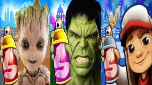 Subway Surfers North Pole 2023 Captain Flash vs Groot vs Hulk Subway Run Gameplay HD