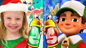 Subway Surfers North Pole 2023 Elf Jake vs Like Nastya Subway Run Gameplay HD