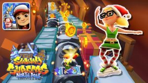 Subway Surfers North Pole 2023 Holiday Pack with Elf Tricky and Sleigh