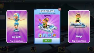 Subway Surfers Upcoming Bundle Holiday Pack by Time Travel Subway Surfers World Tour North Pole 2023