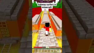 subway surfers in minecraft #subwaysurfers #minecraft #shorts