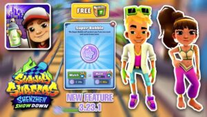 GAMEPLAY WITH SUBWAY SURFERS NEW FEATURE 3.23.1 - SUPER BUBBLE IN SHENZHEN 2024