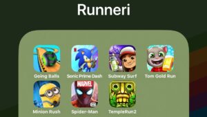Going Balls,Sonic Prime Dash,Subway Surfers,Talking Tom Gold Run,Minion Rush,Spiderman Unlimited