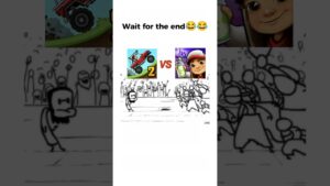 Hill Climb Racing 2 vs Subway Surfers - Watch till end 🤣🤣 #shorts #viral