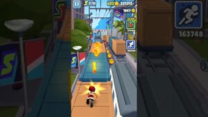 In the process of achieving high score in Subway surfers