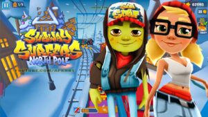 SUBWAY SURFERS GAMEPLAY PC HD 2023 - NORTH POLE - ZOMBIE JAKE+TRICKY