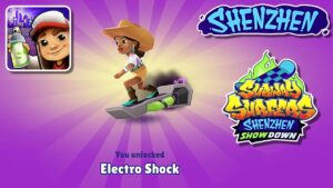 Season Hunt Reward - Electro Shock Shenzhen Board - Subway Surfers Shenzhen 2024
