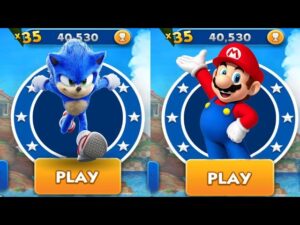 Sonic Dash vs Super Mario Run - Movie Sonic vs Subway Surfers All Stars vs All Bosses Zazz Eggman