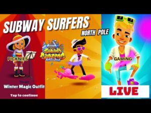 Subway Surfers: Random Hoverboard Rides Amidst the Arctic Chill! #subwaysurfers #games #subwaysurfer