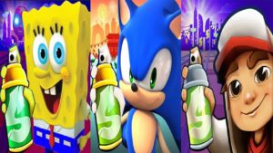 Subway Surfers Shenzhen 2024 Jake Dark Outfit vs Sonic vs Spongebob Squarepants Gameplay HD