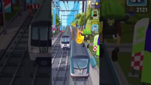 Subway Surfers Shenzhen Showdown🖲️The Neon Blitz of HighSpeed Hoverboarding! #cortos #shorts #قصيرة