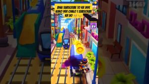 Subway surfers 🚇 short video #youtubeshorts #subwaysurfers #1millionviews #shortvideo