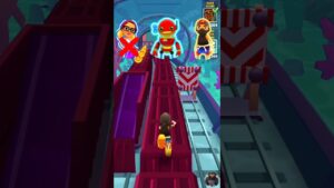 Heart tricky 🆚 Black Ninja 🆚 Tagbot | Subway surfers game | #short #subwaysurfers #viral