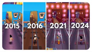 Subway Surfers Map Comparison LAS VEGAS | 2015 - 2016 - 2021 - 2024