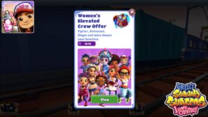 Subway Surfers Upcoming Women's Elevated Crew Offer by Time Travel Sub Surf Greece Love Odyssey 2024