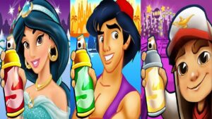 Subway Surfers Vegas Queen 2024 Amira Genie vs Aladdin vs Princess Jasmine vs Genie Run Gameplay HD