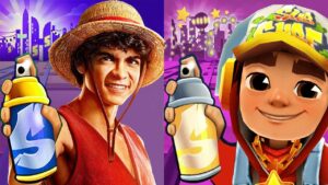 Subway Surfers Vegas Queens 2024 Jake Star Outfit vs One Piece Monkey D. Luffy Run Gameplay HD