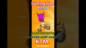 Surfing with KTM Bikes 🏍️ in Subway surfers #shorts #viral #smartphone #gaming