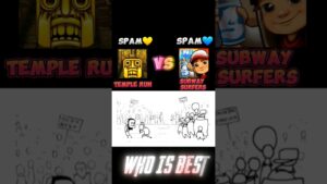 Temple Run VS Subway Surfers [who is win let's to vote] #shorts