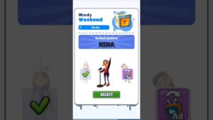 WORDY WEEKEND FT. NINA IN SUBWAY SURFERS #shorts #trending #subwaysurfers #subscribe