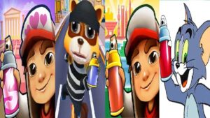 subway surfers shanghai harumi meow outfit VS Greece Alfie Cupid Outfit Cat Amazing Run Runner Rush