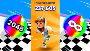 Ball Run 2048 vs Subway Surfers vs Ball Run Infinity