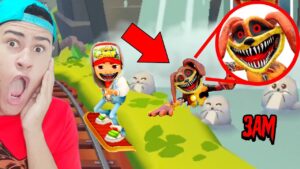 Encontrei o DOGDAY CHEFÃO no SUBWAY SURFERS as 3 HORAS DA MANHÃ!! - Poppy Playtime 3
