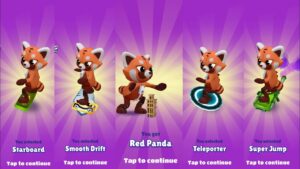 New Character Red Panda with different Hoverboards in Subway Surfers World Tour Easter Ireland 2024