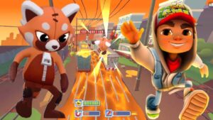 SUBWAY SURFERS 2024 FLOOR IS LAVA : RED PANDA and GEORGE!