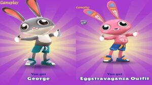Subway Surfers  2022 VS 2024 Oxford VS Easter Ireland  George VS George Eggstravaganza Outfit