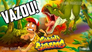 Subway Surfers das Cavernas com Dinossauros