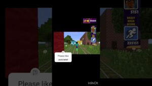 Subway surfers in minecraft #shorts #subwaysurfers #minecraft